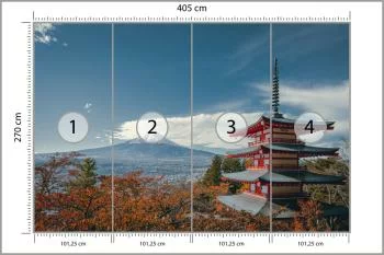 Fototapeta Japońska Pagoda Jesienią - obrazek 3