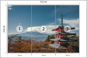 Fototapeta Japońska Pagoda Jesienią - obrazek 3