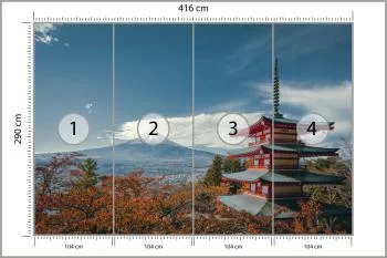 Fototapeta Japońska Pagoda Jesienią - obrazek 3