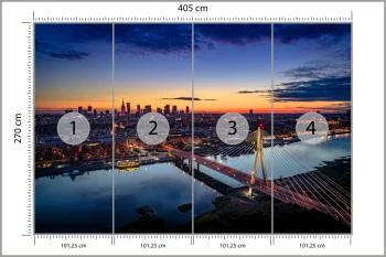 Fototapeta - Warszawa z lotu ptaka - obrazek 3