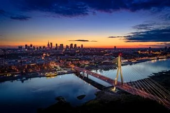 Fototapeta - Warszawa z lotu ptaka - obrazek 2