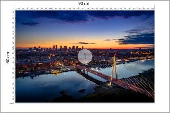 Fototapeta - Warszawa z lotu ptaka - obrazek 3