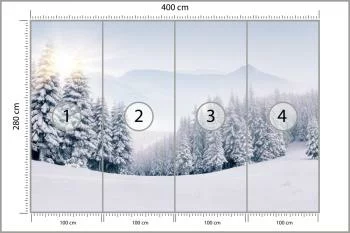 Fototapeta Zimowy Las - obrazek 3