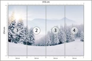 Fototapeta Zimowy Las - obrazek 3