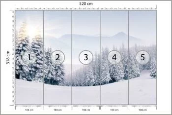 Fototapeta Zimowy Las - obrazek 3