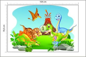 Fototapeta Wesołe Dinozaury - obrazek 3