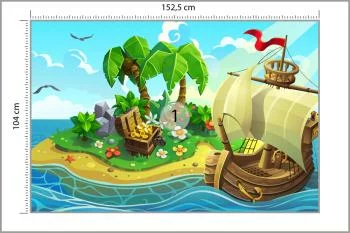 Fototapeta Piracka Wyspa Skarbów - obrazek 3