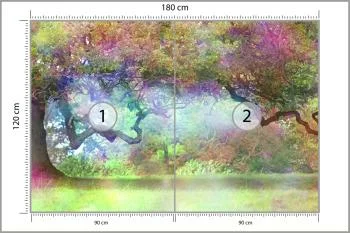 Fototapeta Magiczny Kolorowy Las - obrazek 3