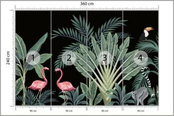 Fototapeta Egzotyczne Zwierzęta Wśród Palm - obrazek 3