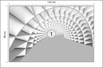 Fototapeta 3D Tunel - Głębia - obrazek 3