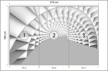 Fototapeta 3D Tunel - Głębia - obrazek 3