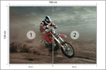 Fototapeta Wyczynowy Cross Na Pustyni - obrazek 3