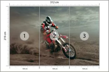 Fototapeta Wyczynowy Cross Na Pustyni - obrazek 3