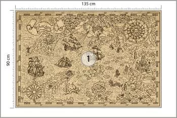 Fototapeta Mapa Skarbów - Styl Piracki - obrazek 3