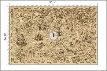 Fototapeta Mapa Skarbów - Styl Piracki - obrazek 3