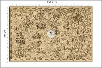Fototapeta Mapa Skarbów - Styl Piracki - obrazek 3