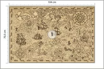 Fototapeta Mapa Skarbów - Styl Piracki - obrazek 3