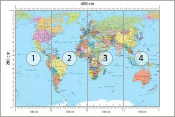 Fototapeta Mapa Świata - obrazek 3