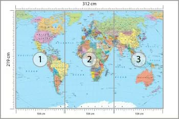 Fototapeta Mapa Świata - obrazek 3