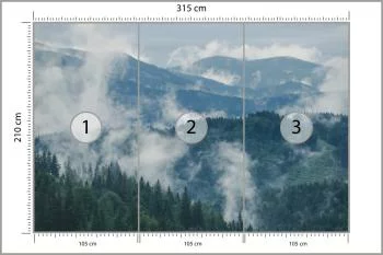 Fototapeta - Górski Krajobraz z Mgłą - obrazek 3