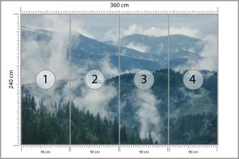 Fototapeta - Górski Krajobraz z Mgłą - obrazek 3