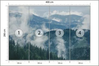 Fototapeta - Górski Krajobraz z Mgłą - obrazek 3