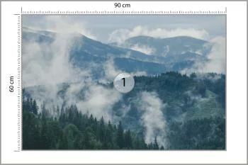 Fototapeta - Górski Krajobraz z Mgłą - obrazek 3