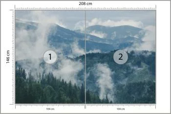 Fototapeta - Górski Krajobraz z Mgłą - obrazek 3