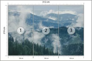 Fototapeta - Górski Krajobraz z Mgłą - obrazek 3