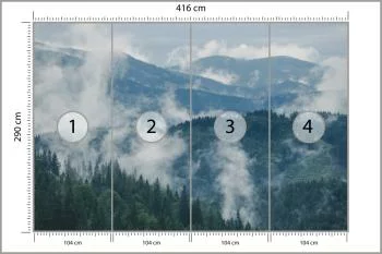 Fototapeta - Górski Krajobraz z Mgłą - obrazek 3
