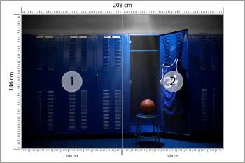 Fototapeta Szatnia Drużyny Koszykówki - obrazek 3