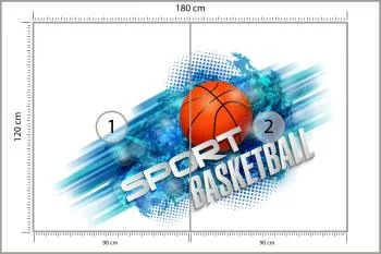 Fototapeta Koszykówka W Nowoczesnym Stylu - obrazek 3