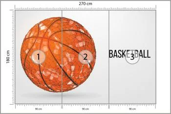 Fototapeta Geometryczna Piłka Koszykowa - obrazek 3
