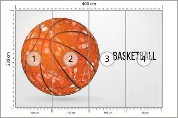 Fototapeta Geometryczna Piłka Koszykowa - obrazek 3