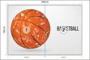 Fototapeta Geometryczna Piłka Koszykowa - obrazek 3