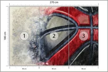 Fototapeta Piłka Koszykowa Malowana Akwarelą - obrazek 3