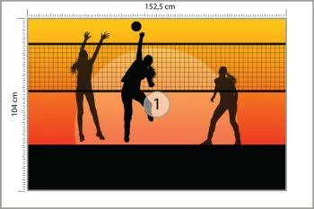 Fototapeta Siatkarki Podczas Gry - obrazek 3