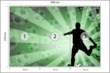 Fototapeta Sylwetka Piłkarza - obrazek 3