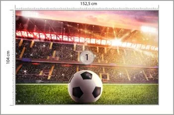 Fototapeta Piłka Nożna Na Stadionie - obrazek 3