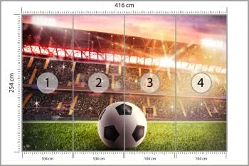 Fototapeta Piłka Nożna Na Stadionie - obrazek 3