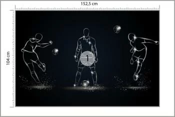 Fototapeta Piłkarz W Różnych Pozach - obrazek 3