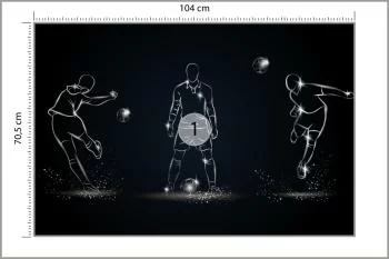 Fototapeta Piłkarz W Różnych Pozach - obrazek 3