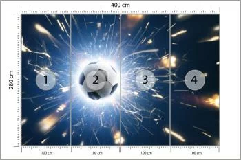 Fototapeta Piłka Wśród Iskier - obrazek 3