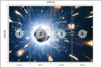 Fototapeta Piłka Wśród Iskier - obrazek 3