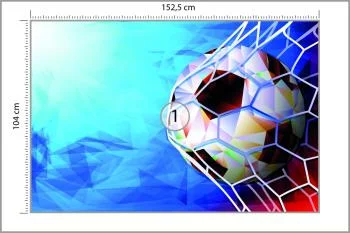 Fototapeta Piłka Nożna W Abstrakcyjnym Stylu - obrazek 3