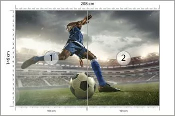 Fototapeta Piłkarz Na Boisku - obrazek 3