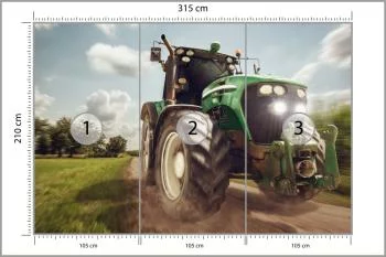 Fototapeta Pędzący Traktor - obrazek 3