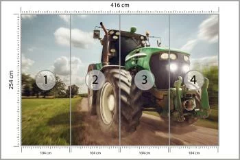Fototapeta Pędzący Traktor - obrazek 3
