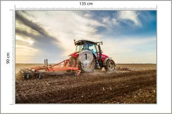 Fototapeta Traktor Pracujący Na Polu - obrazek 3