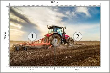 Fototapeta Traktor Pracujący Na Polu - obrazek 3